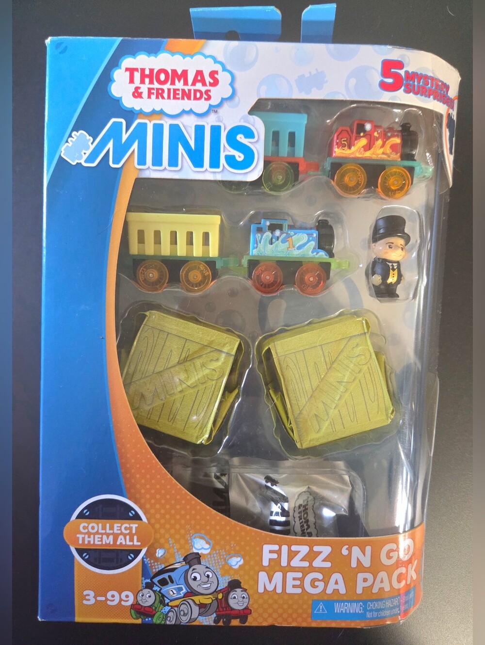 Thomas & Friends Minis Fizz N Go Mega Pack ~James, Thomas, Sir Topham Hatt